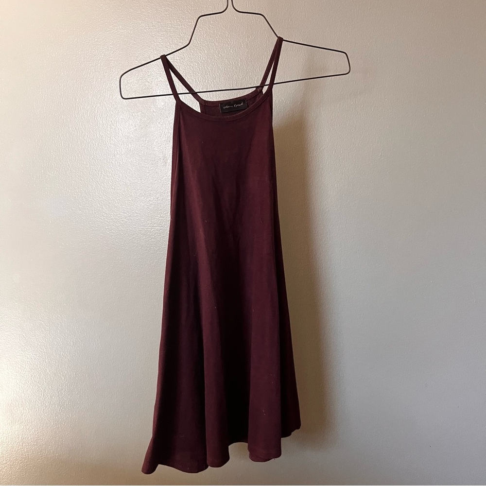 Chic Maroon Spaghetti Strap Tank Top